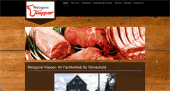 Desktop Screenshot of metzgerei-kuepper.com
